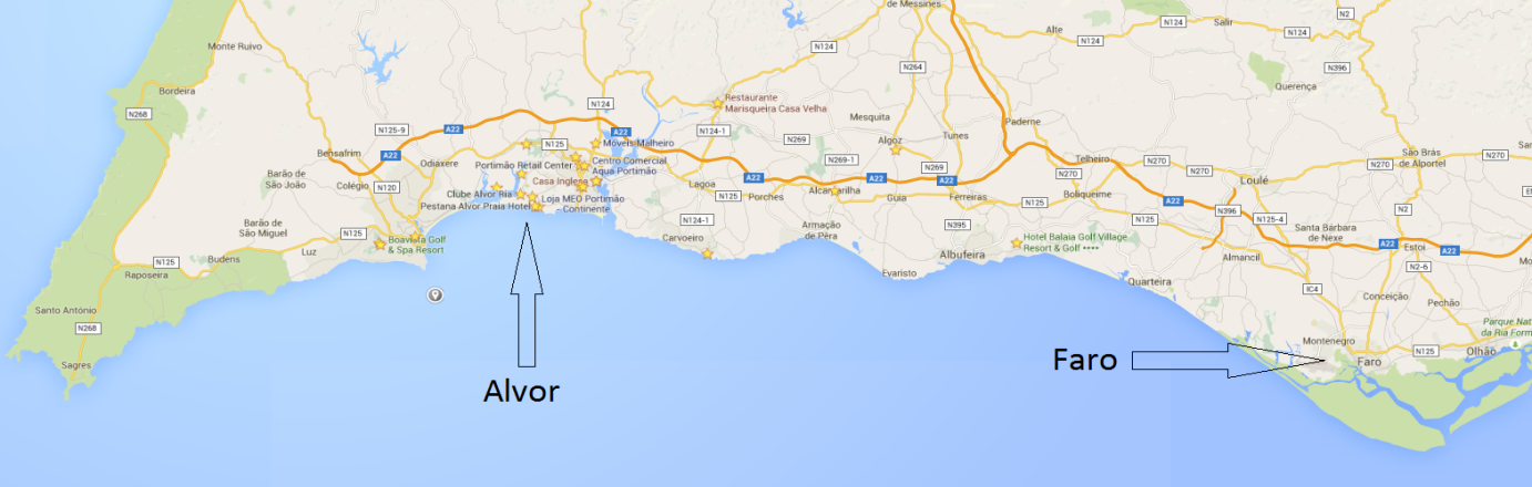 Alvor Map