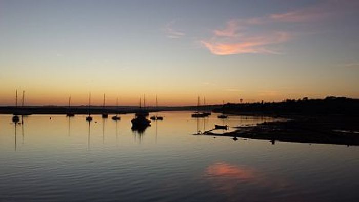 Sunset on the marina, 80m from Casa Clare
