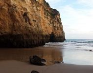 Secluded local beach, Alvor