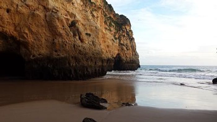Secluded local beach, Alvor